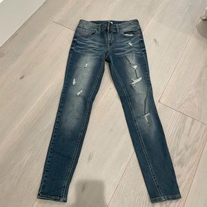 Distressed Blue jeans
